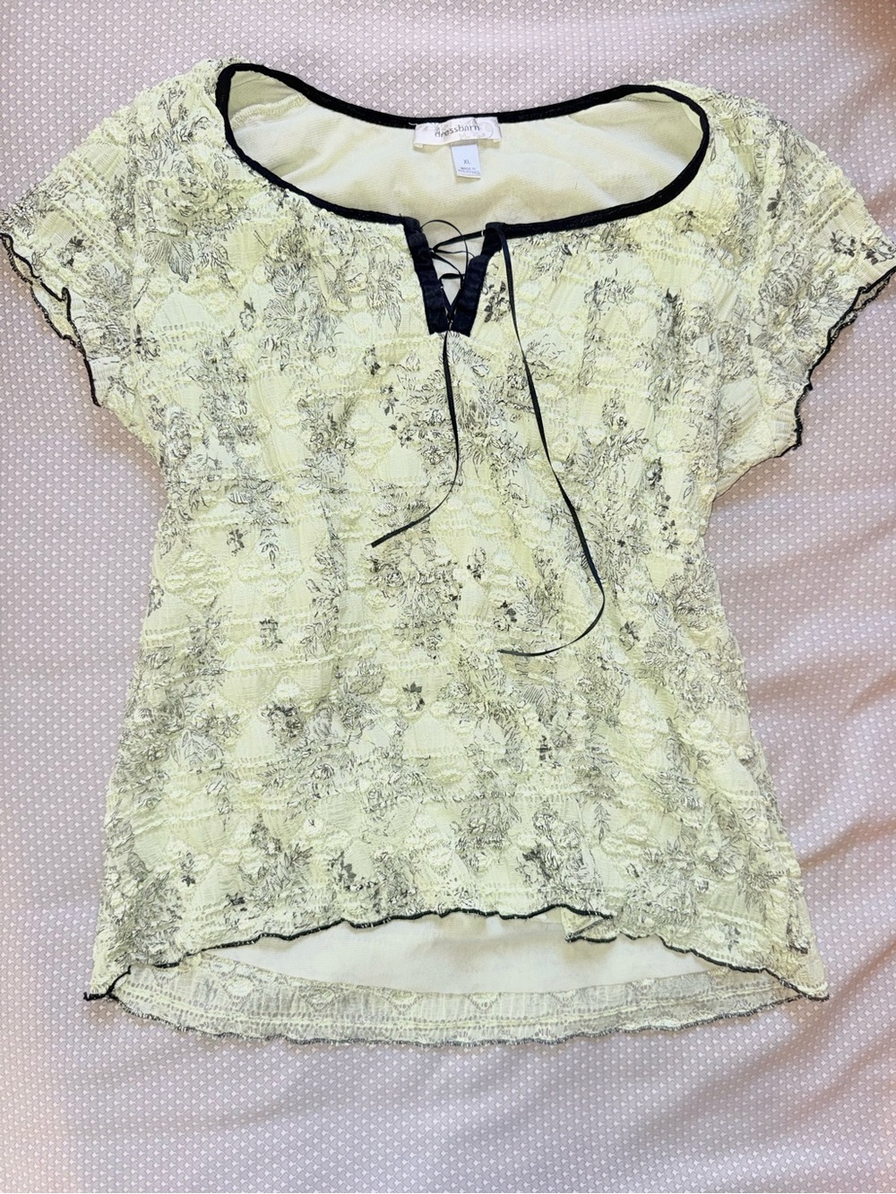 Light Green Fairycore / Cottagecore top